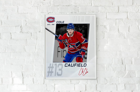 Montreal Canadiens - Cole Caufield #13 Player Portrait