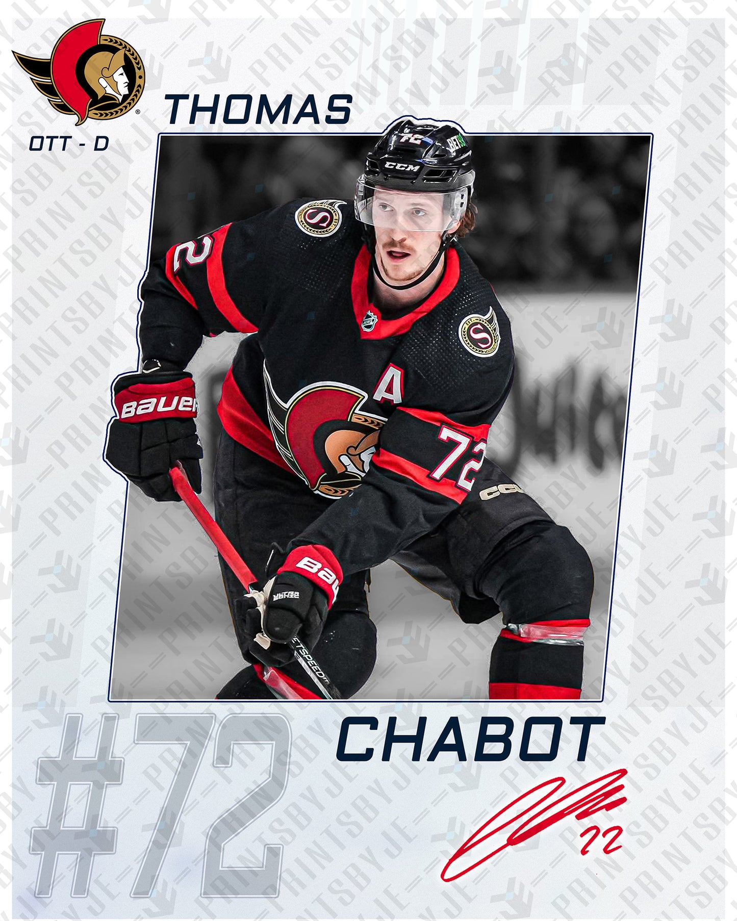 Ottawa Senators - Thomas Chabot #72 Player Portrait