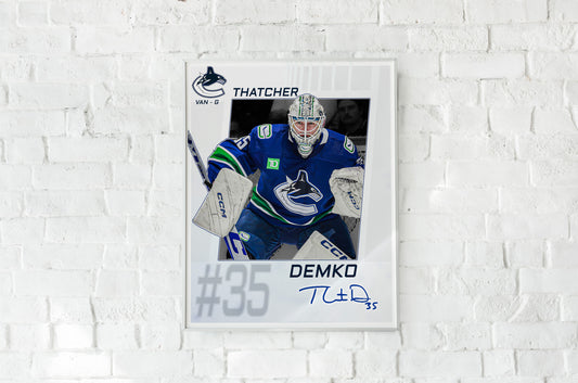 Vancouver Canucks - Thatcher Demko #35 Player Portrait