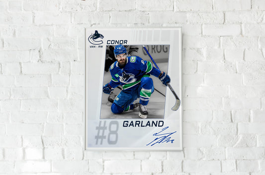 Vancouver Canucks - Conor Garland #8 Player Portrait