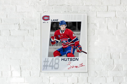 Montreal Canadiens - Lane Hutson #48 Player Portrait