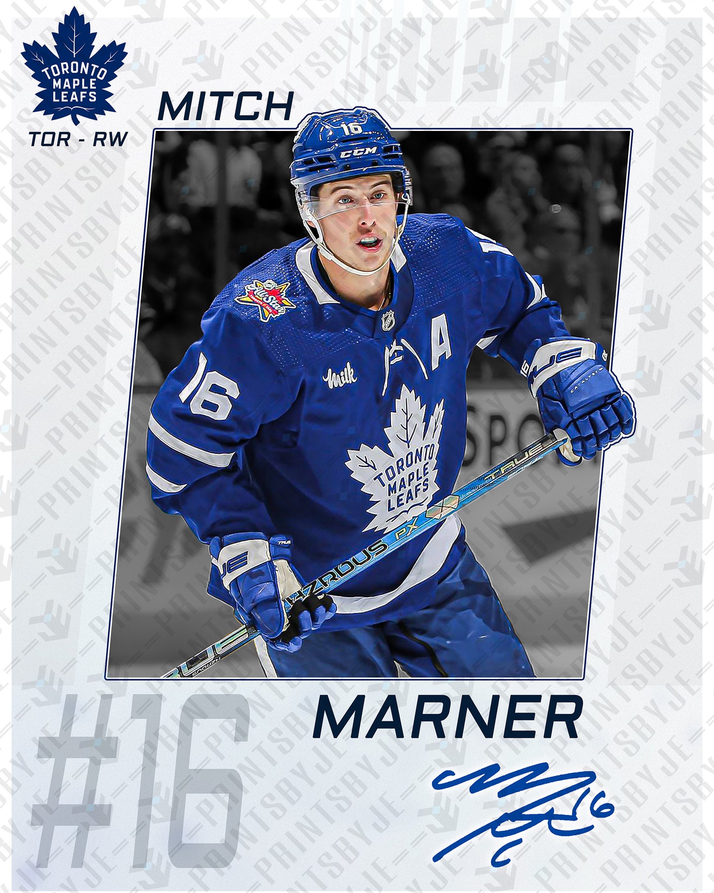 Toronto Maple Leafs - Mitch Marner #16 Player Portrait