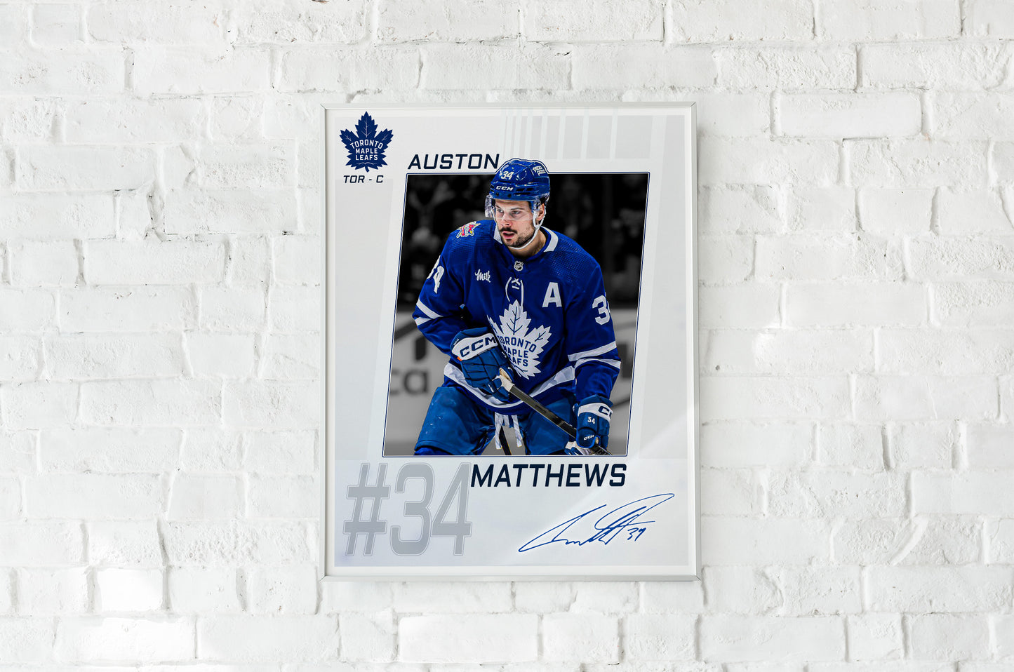 Toronto Maple Leafs - Auston Matthews #34 Player Portrait