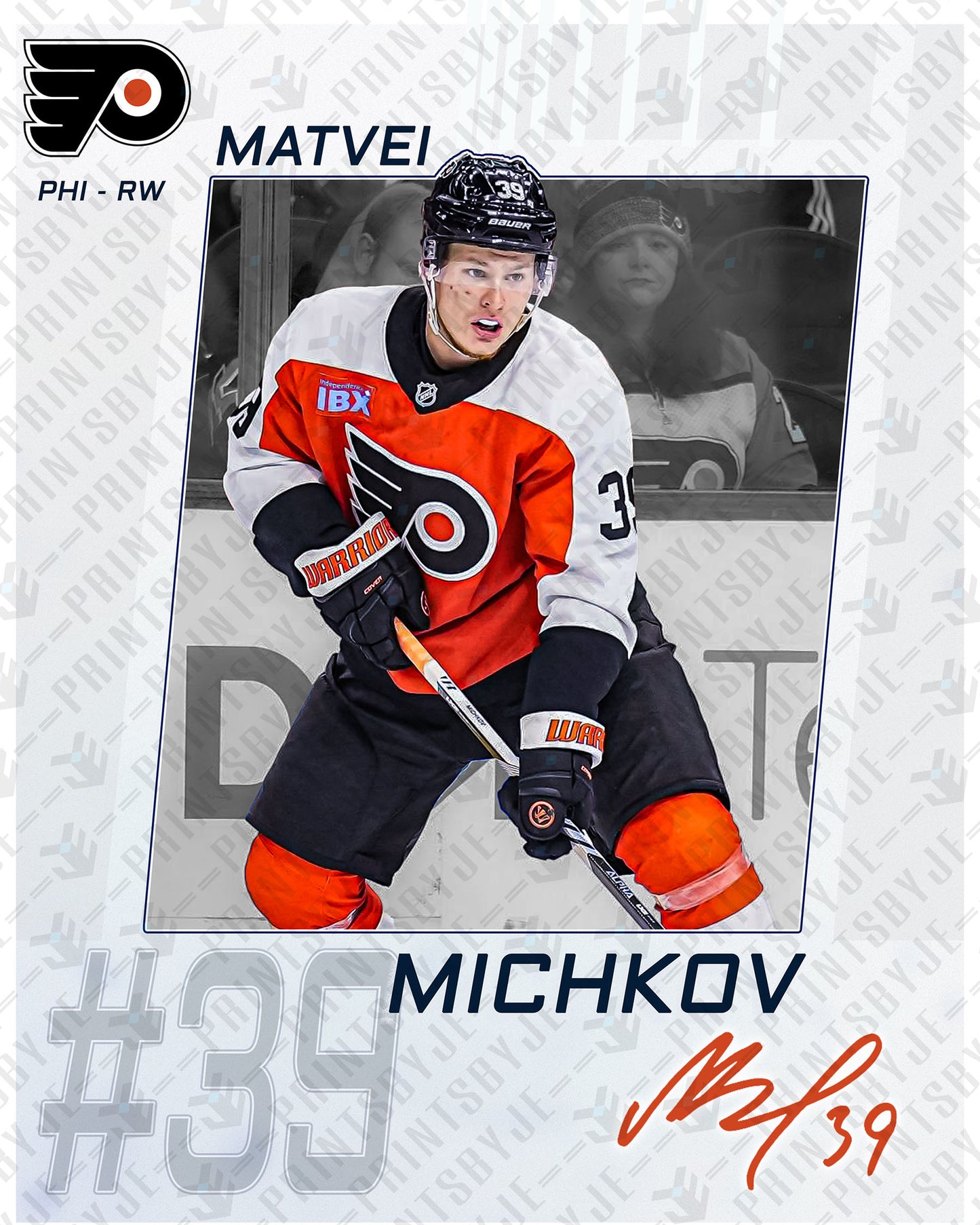 Philadelphia Flyers - Matvei Michkov #39 Player Portrait