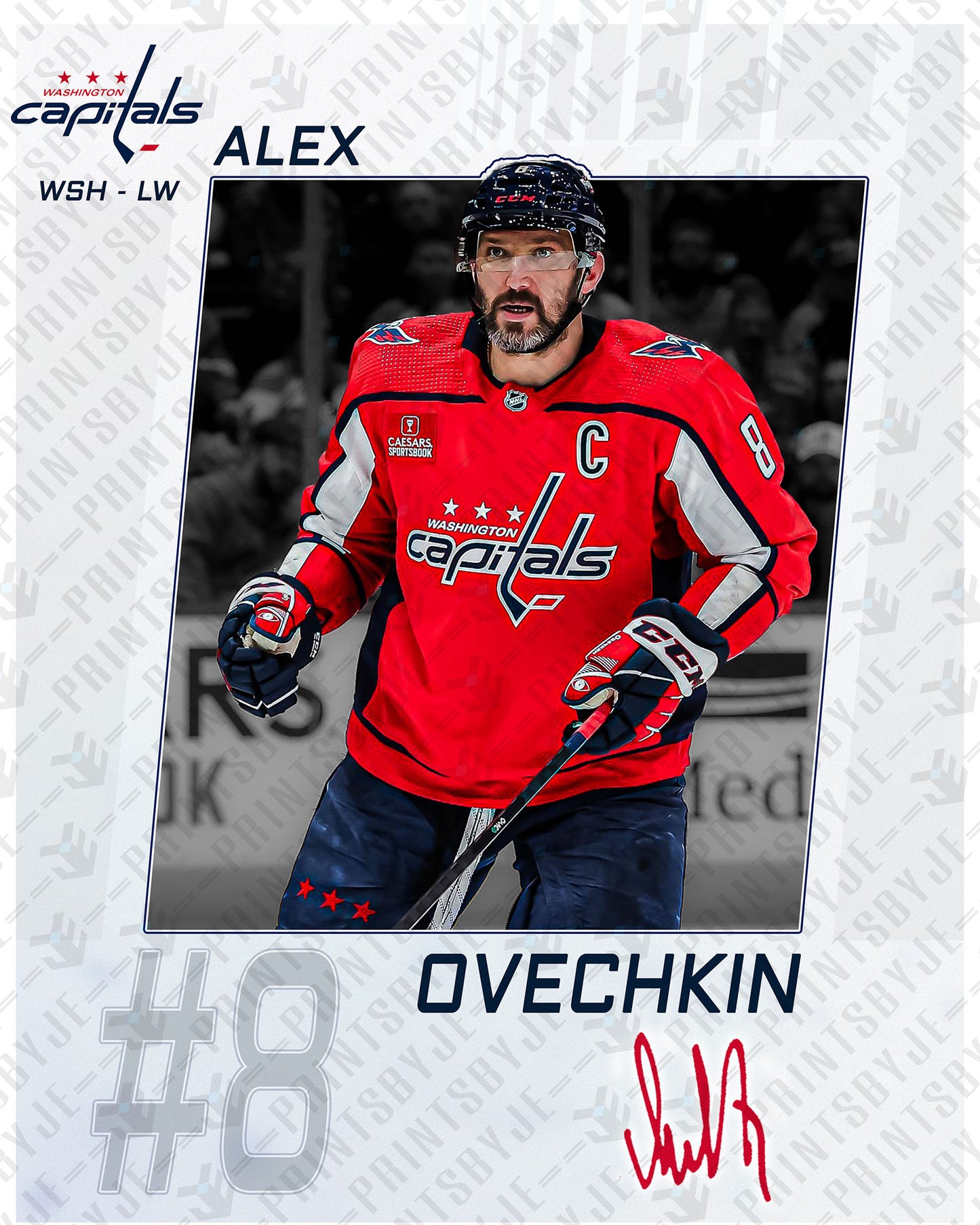 Washington Capitals - Alexander Ovechkin #8 Player Portrait