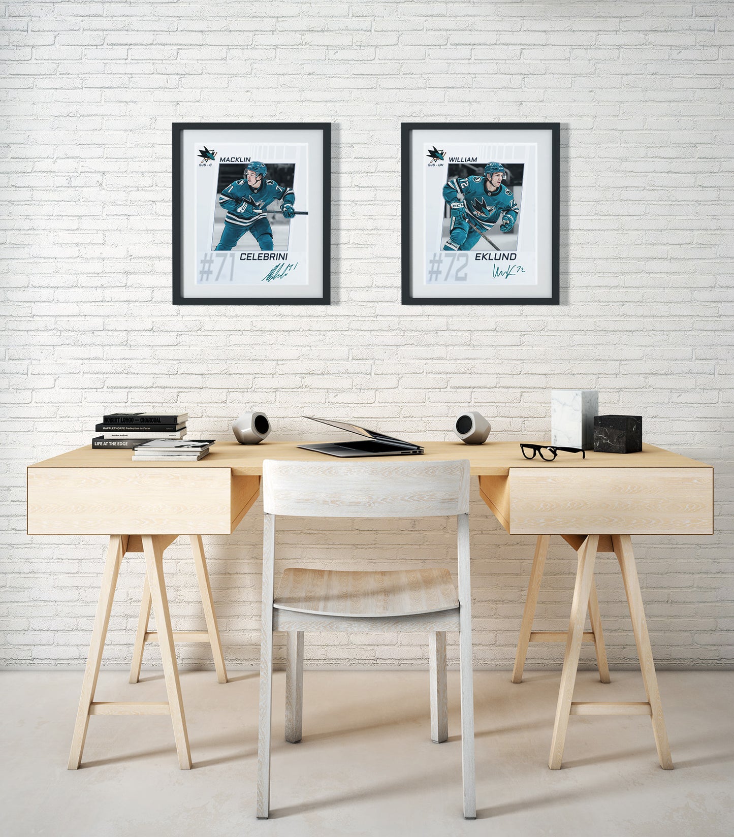 San Jose Sharks - Macklin Celebrini #71 Player Portrait