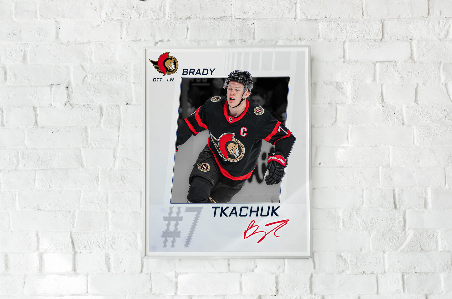 Ottawa Senators - Brady Tkachuk #7 Player Portrait