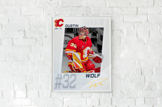 Calgary Flames - Dustin Wolf #32 Player Portrait